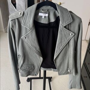 IRO Women's Leather Jacket in Gray